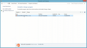 completed office 2013 proplus installed programs and features