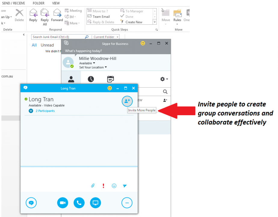 skype for business login first time